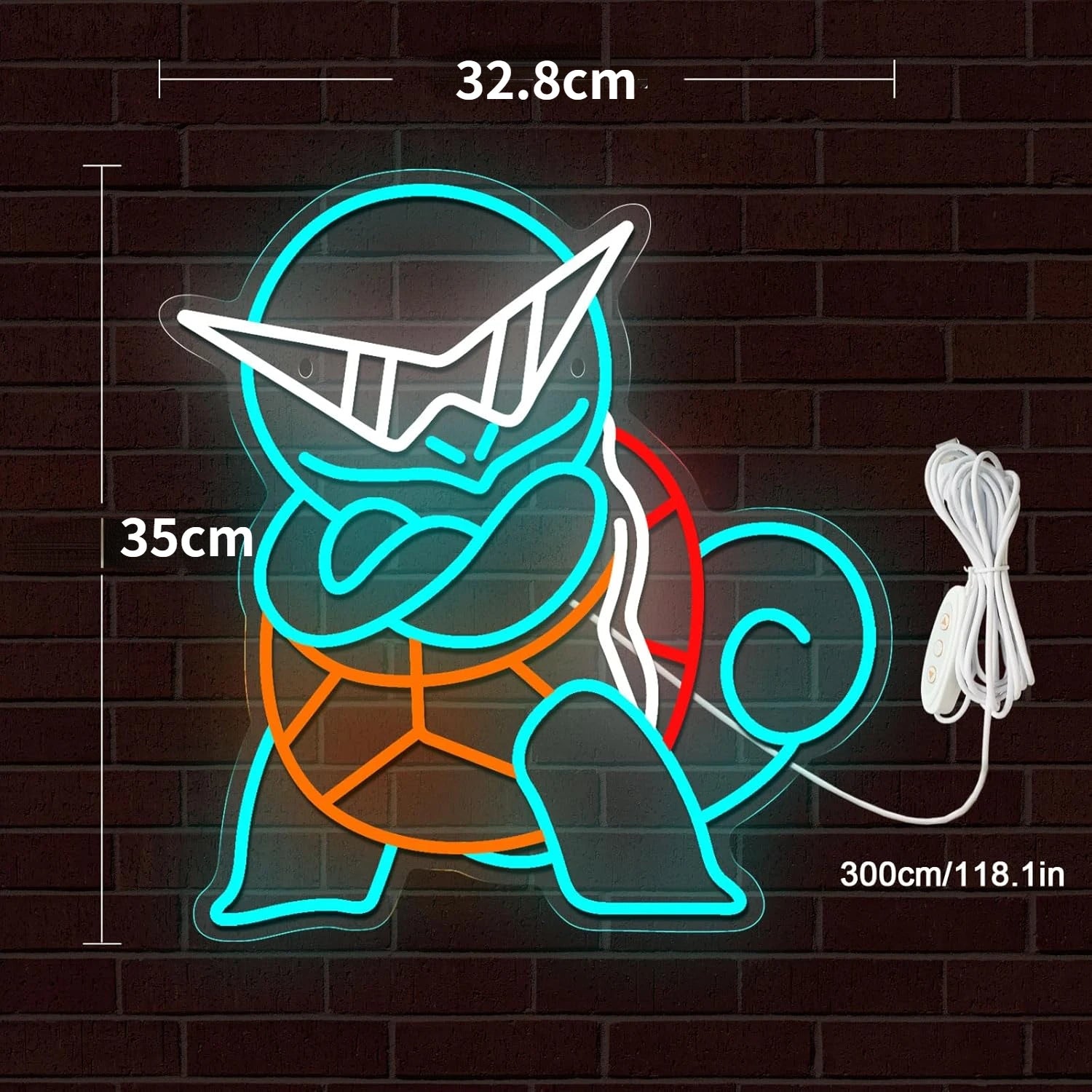 Pokémon Squirtle Neon Sign LED Wall Decor for Anime Bedroom & Gaming Room Anime Lamps - The Eezee Shop