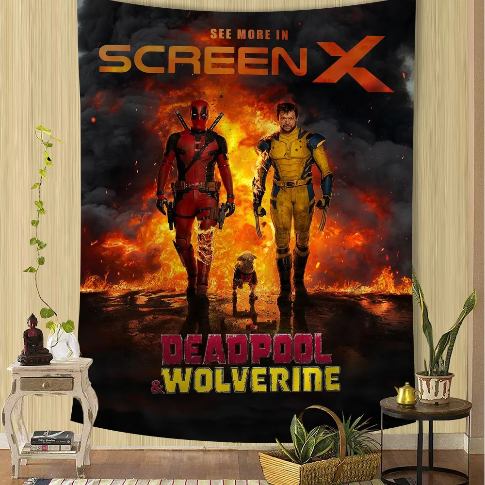 Deadpool Wall Tapestry | Large Hanging Dorm & Room Decor Wall Tapestries - The Eezee Shop