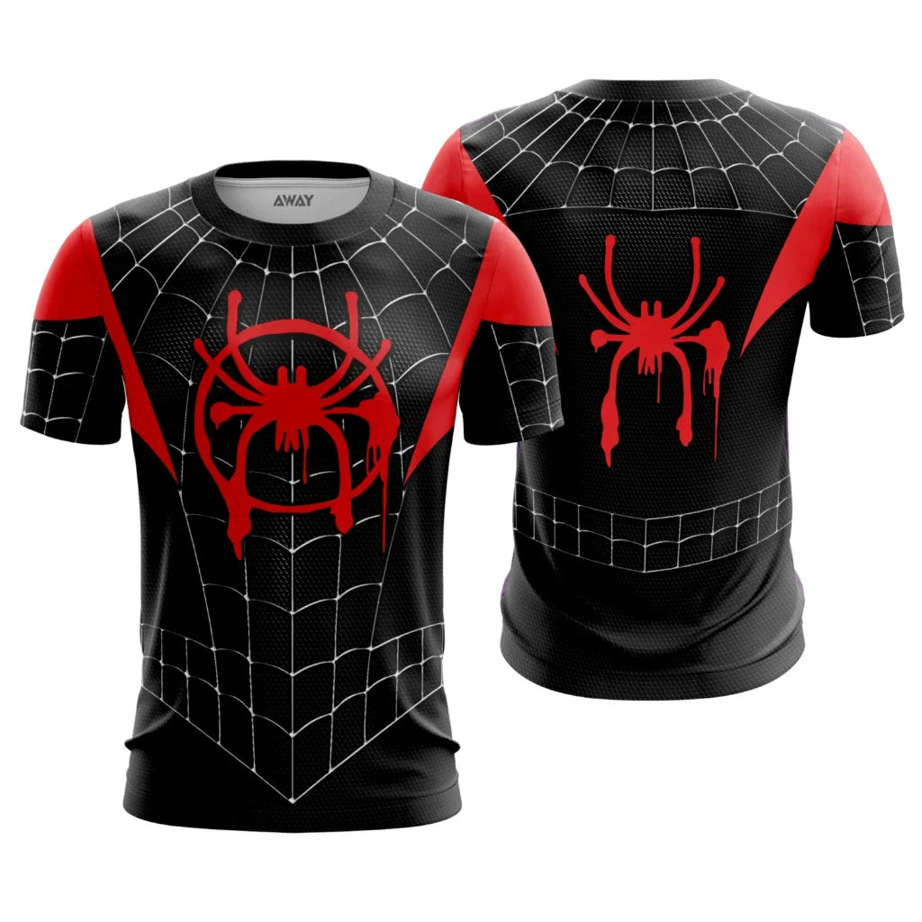 Spider Hero Family Matching Sports Top | Breathable Fitness Tee Gym & Compression Wear - The Eezee Shop