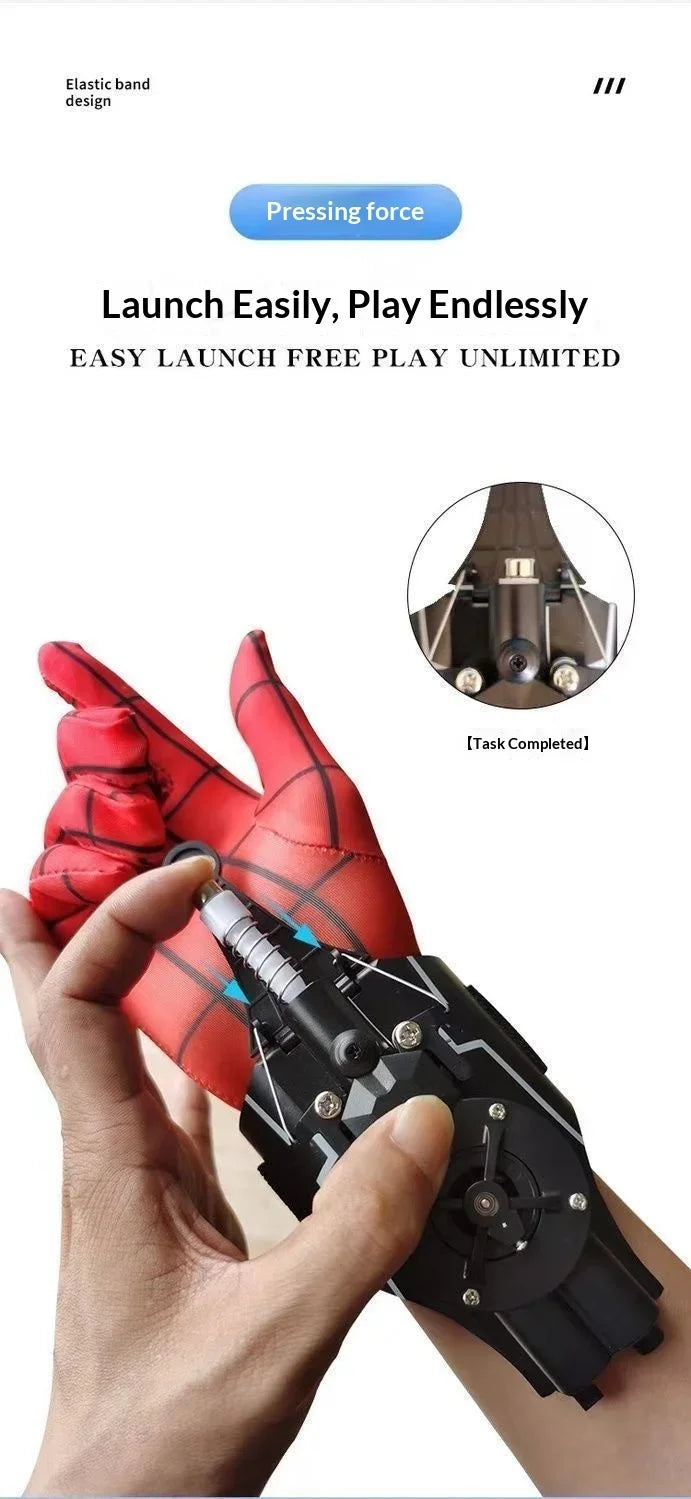 Retractable Web Shooter | Wrist-Mounted Rope Launcher Prop Cosplay Props - The Eezee Shop