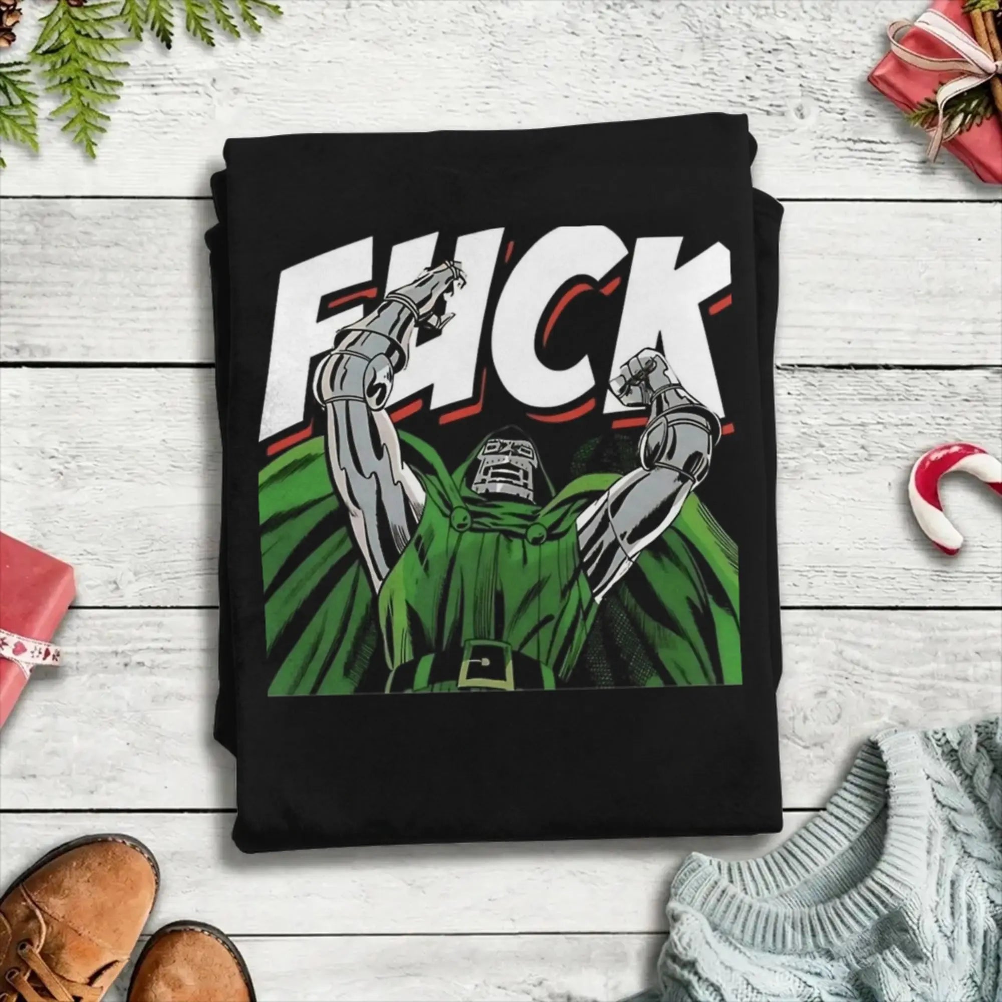 Doctor Doom Oversized Streetwear T-Shirt | Harajuku Graphic Tee Graphic Tees - The Eezee Shop
