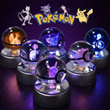 Pokemon 3D Crystal Ball Night Light | Mewtwo, Pikachu & Gengar Lamps & Night Lights - The Eezee Shop