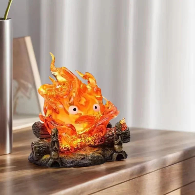 Calcifer Breathing Night Light | Fire Demon Desktop Lamp Lamps & Night Lights - The Eezee Shop