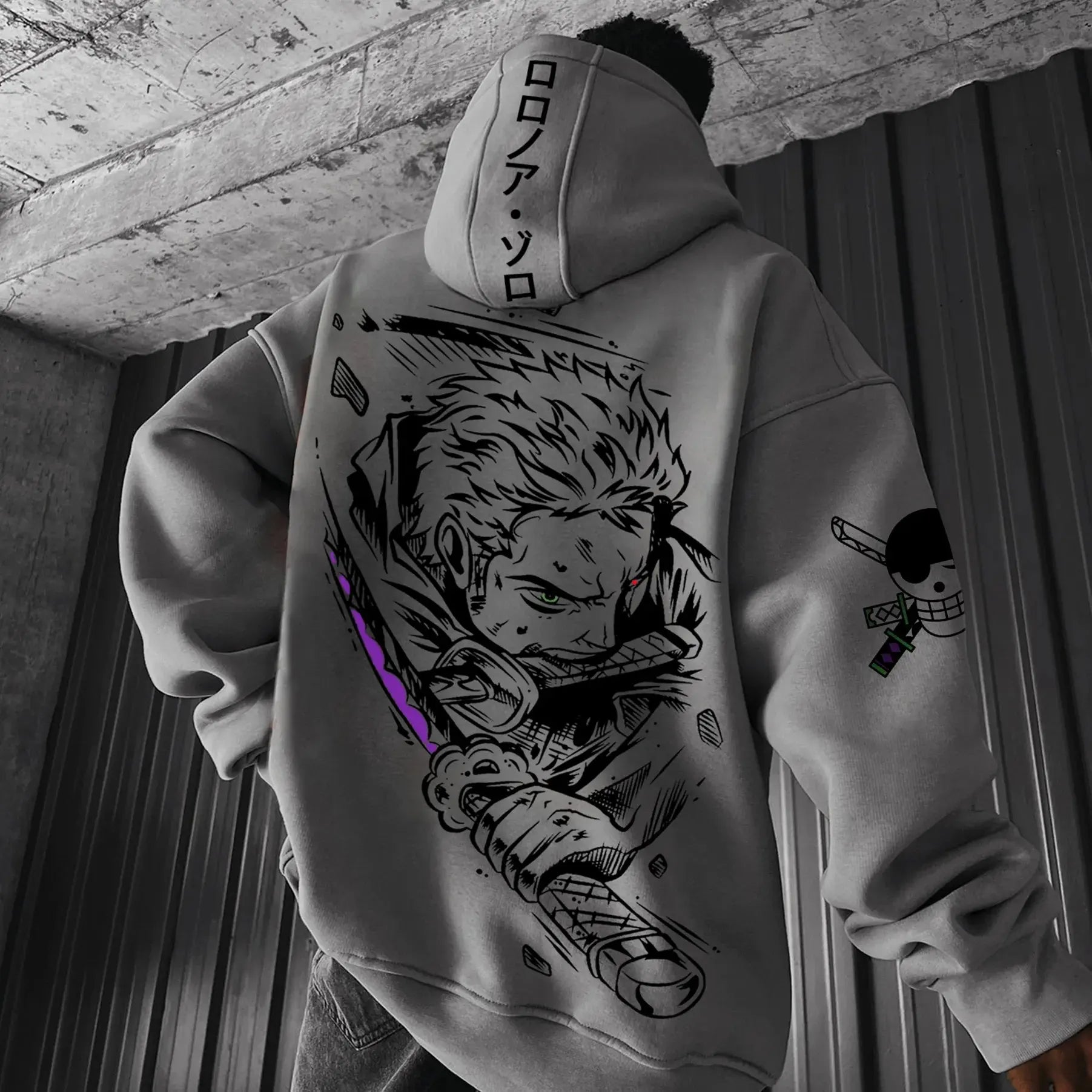 Roronoa Zoro Graphic Hoodie | One Piece Casual Pullover Jacket Hoodies & Sweatshirts - The Eezee Shop