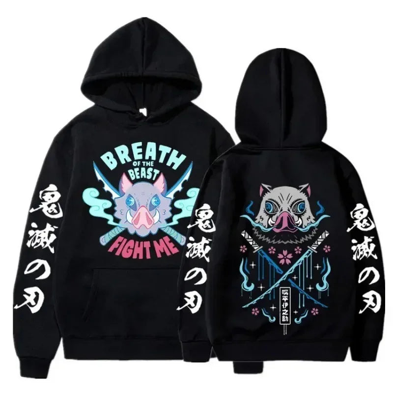 Nezuko Plus Size Hoodie | Women's Demon Slayer Sweatshirt Hoodies & Sweatshirts - The Eezee Shop