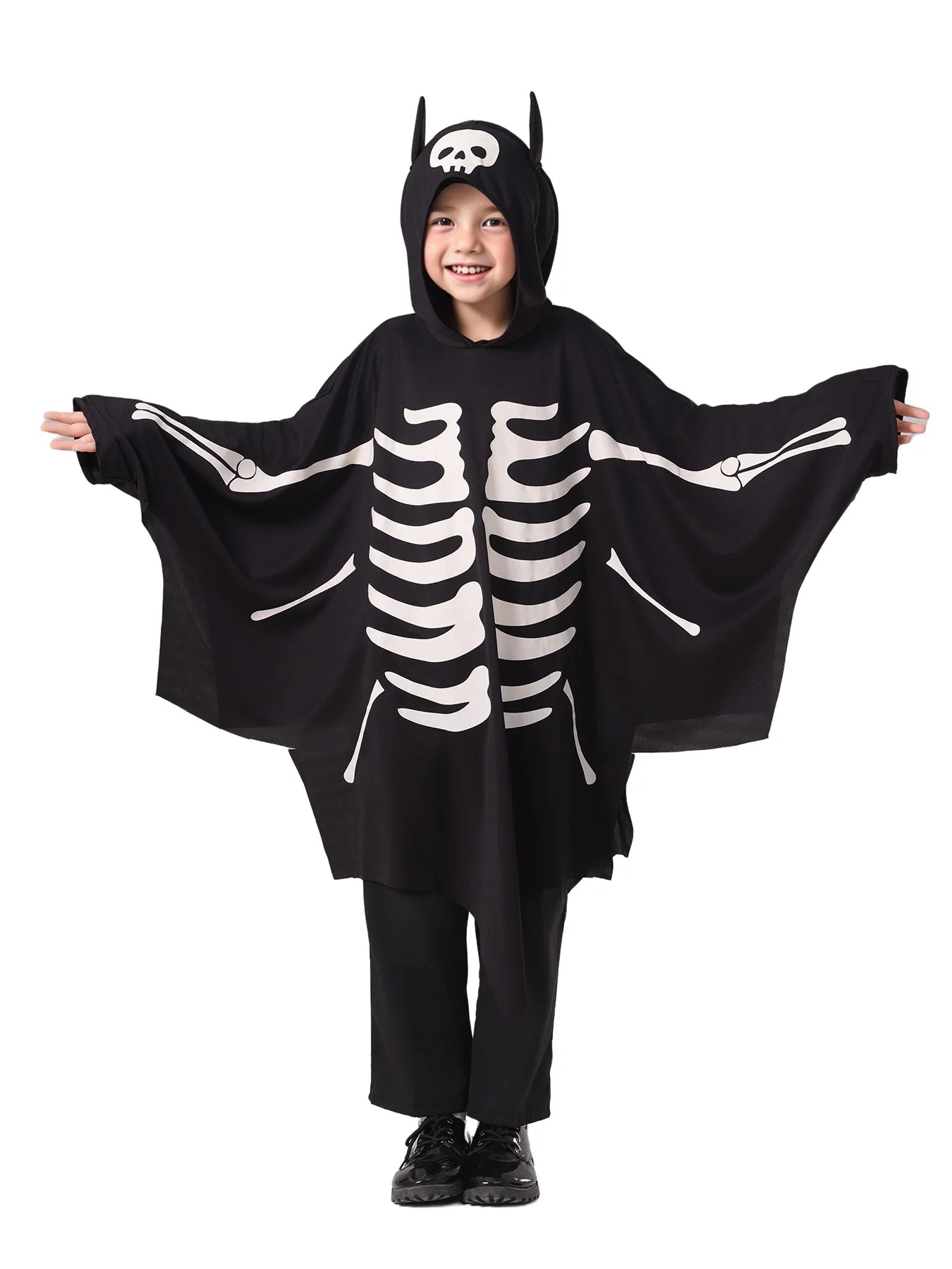Boys Glow Ghost Bat Cape | Kids Halloween Costume Cloak Halloween Costumes - The Eezee Shop