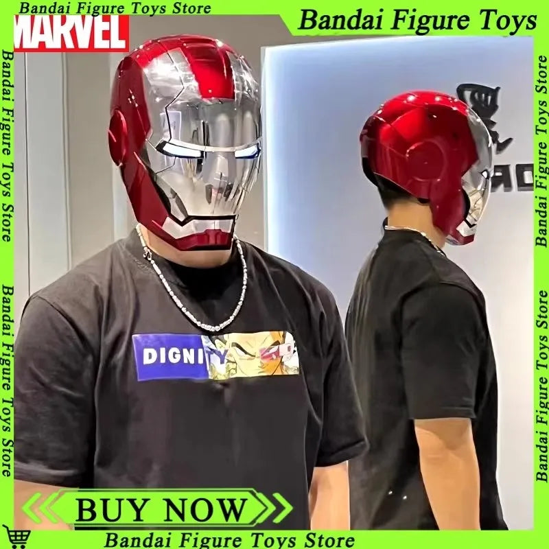 Black Iron Man Mk5 Helmet | Voice-Activated Wearable Helmet Cosplay Masks & Helmets - The Eezee Shop
