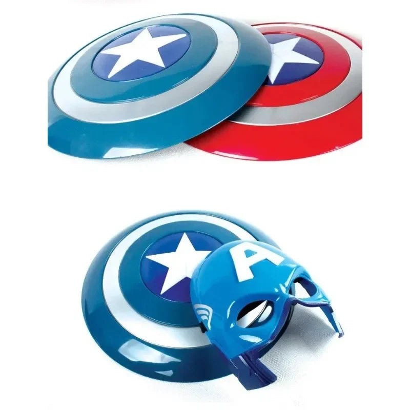 Captain America Light-Up Shield & Mask | 32cm Kids Costume Set Cosplay Props - The Eezee Shop