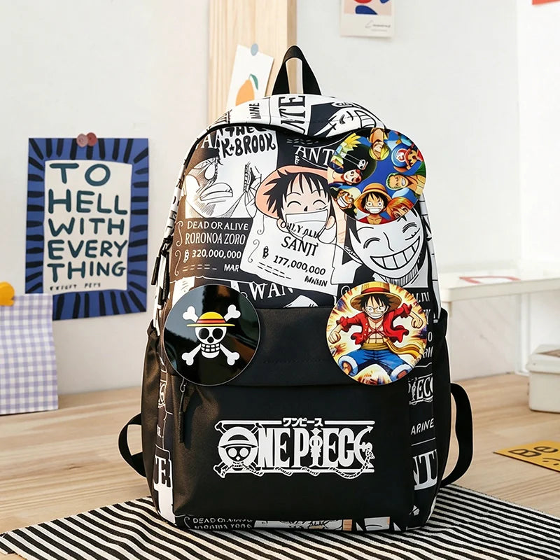 One Piece Luffy Backpack | Unisex Travel & School Bag Backpacks - The Eezee Shop