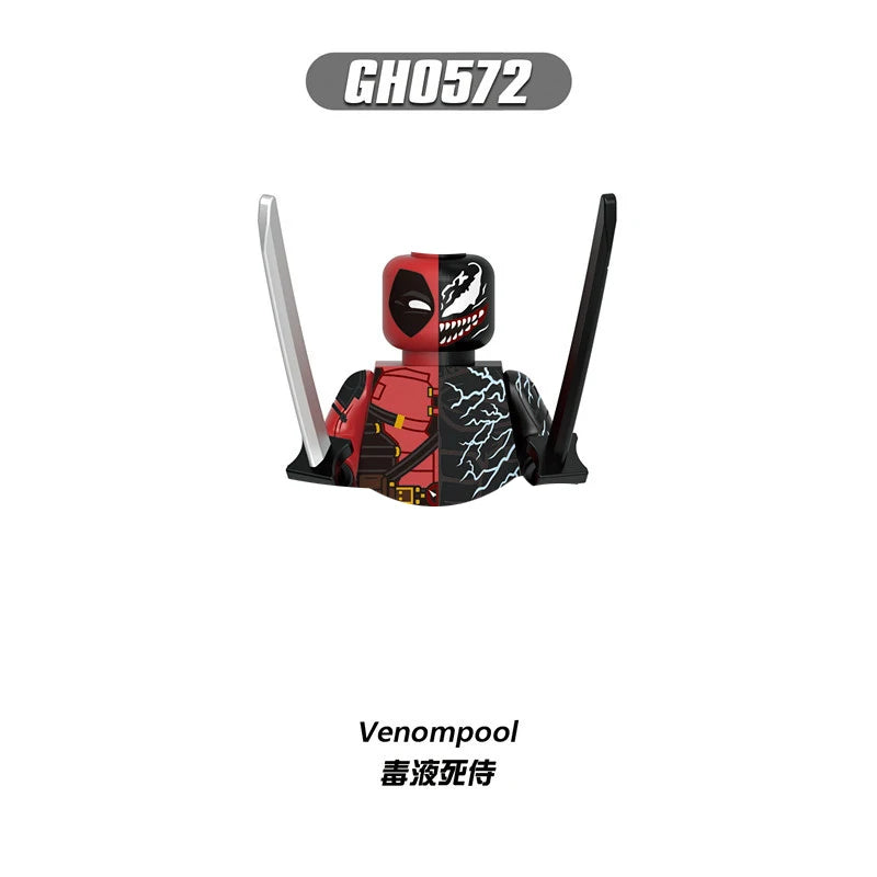 Deadpool Mini Building Block Figures | DIY Brick Toy Set Building Block Sets - The Eezee Shop
