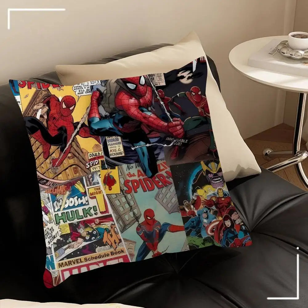 Spider-Man Cushion Cover | Classic Superhero Throw Pillow Case Throw Pillows - The Eezee Shop