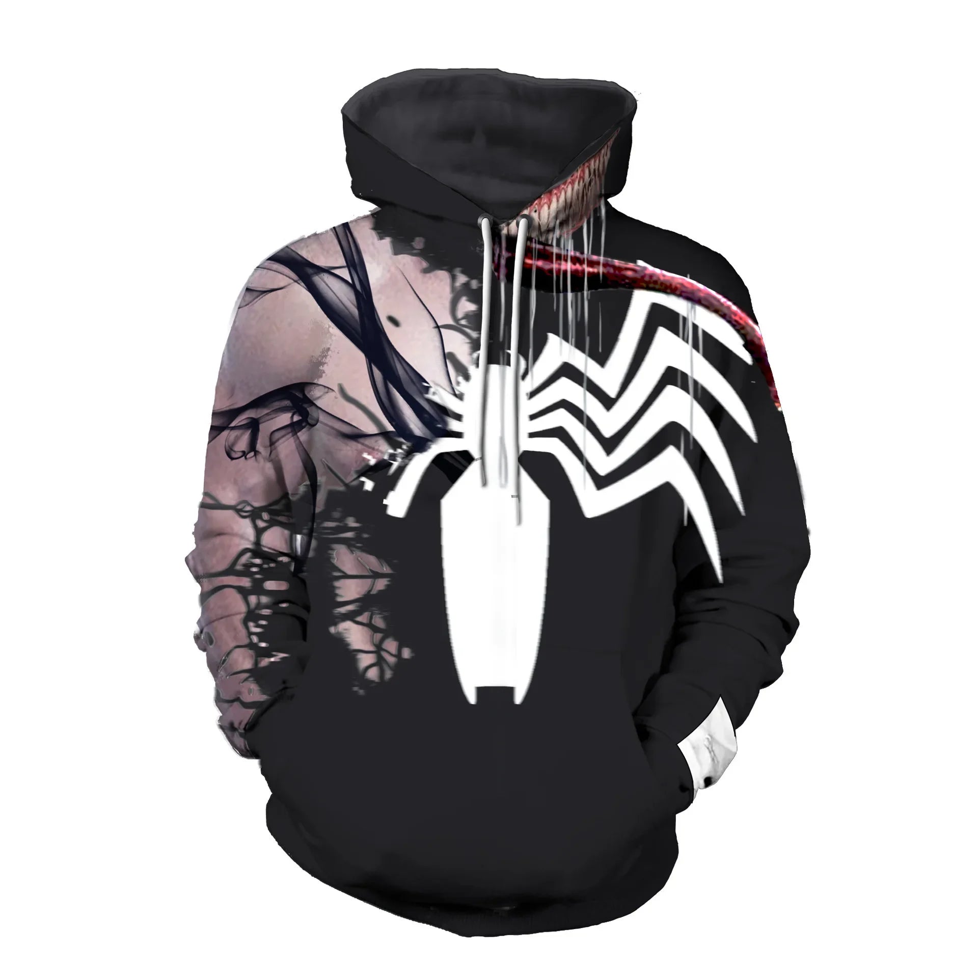 Venom 3D Print Hoodie | Men's Full Body Villain Sweatshirt Hoodies & Sweatshirts - The Eezee Shop