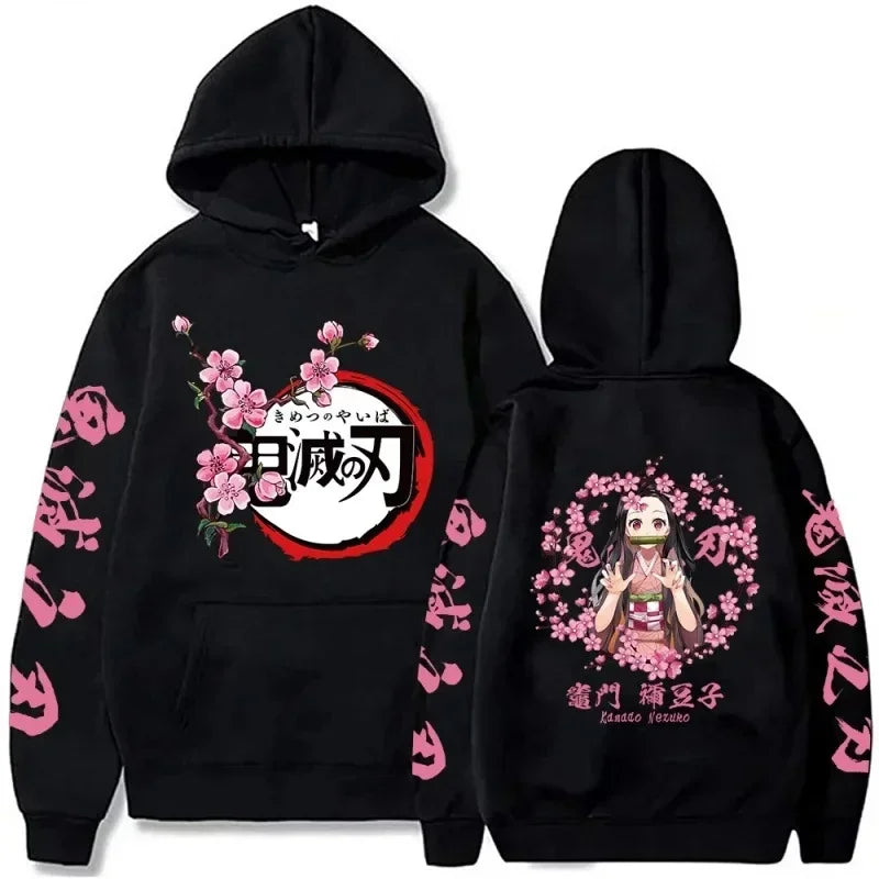 Nezuko Plus Size Hoodie | Women's Demon Slayer Sweatshirt Hoodies & Sweatshirts - The Eezee Shop