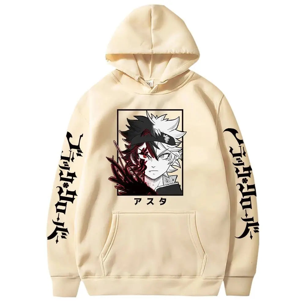 Black Clover Asta Hoodie | Oversized Anime Streetwear Pullover Hoodies & Sweatshirts - The Eezee Shop