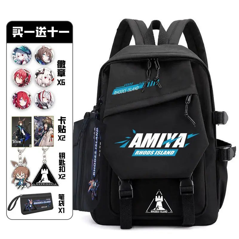 Arknights Backpack with Badge Set | Anime Ita Bag for Students Backpacks - The Eezee Shop