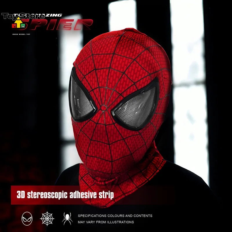 Spider-Man Motorized Eye Mask | Light-Up 1:1 Ring Control Cosplay Masks & Helmets - The Eezee Shop