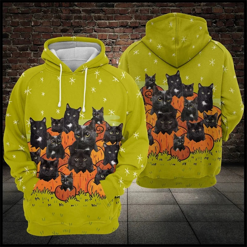 3D Spider Skeleton Hoodie | Men's Halloween Long Sleeve Pullover Hoodies & Sweatshirts - The Eezee Shop
