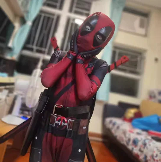 Boys Deadpool Bodysuit | Kids Superhero Compression Costume Cosplay Costumes - The Eezee Shop