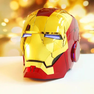 Black Iron Man Mk5 Helmet | Voice-Activated Wearable Helmet Cosplay Masks & Helmets - The Eezee Shop