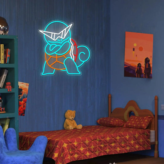 Pokémon Squirtle Neon Sign LED Wall Decor for Anime Bedroom & Gaming Room Anime Lamps - The Eezee Shop