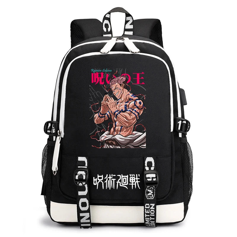 Jujutsu Kaisen Student Backpack | Lightweight Anime Daypack Backpacks - The Eezee Shop