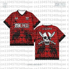 2026 One Piece Luffy Anime T-Shirt Vintage Baseball Jersey Style Men