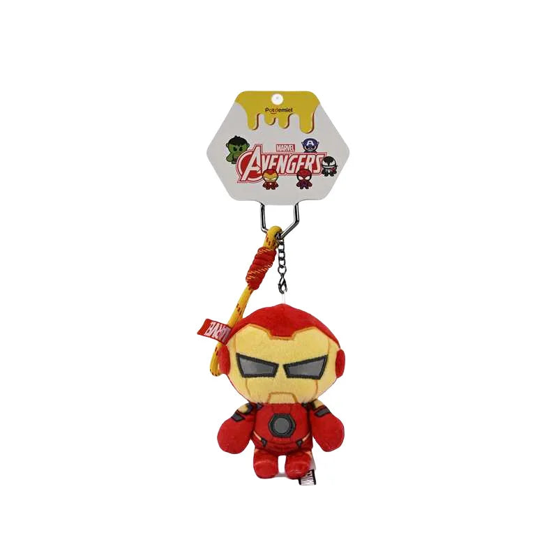 Superhero Plush Keychain | Spider-Man & Captain America Charm Keychains - The Eezee Shop