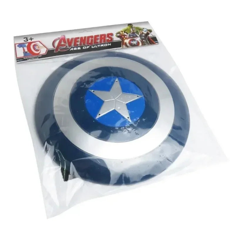 Captain America Light-Up Shield & Mask | 32cm Kids Costume Set Cosplay Props - The Eezee Shop