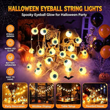 Eyeball LED String Lights | Battery Halloween Fairy Lights Halloween Lights - The Eezee Shop
