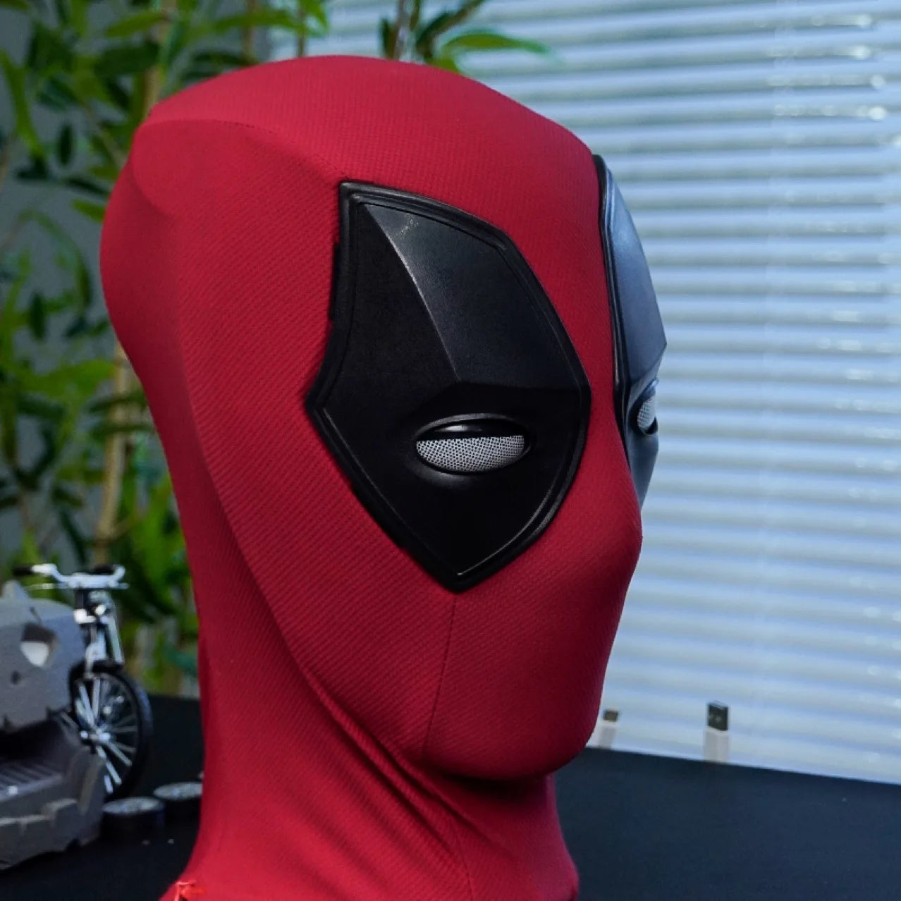 Deadpool Light-Up Mask | Remote Control Headgear with Music Cosplay Masks & Helmets - The Eezee Shop