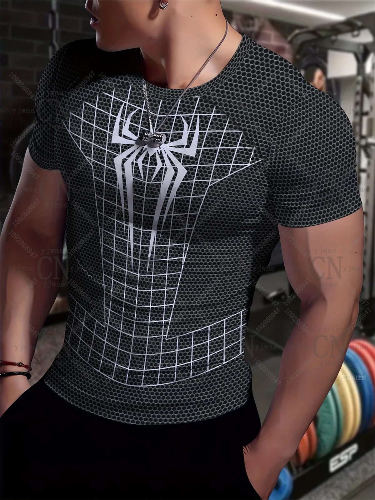Spider Graphic Quick-Dry Sports Tee | Men's Training Top Gym & Compression Wear - The Eezee Shop