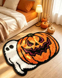 Ghost & Pumpkin Plush Doormat | Soft Non-Slip Fall Rug Rugs & Doormats - The Eezee Shop