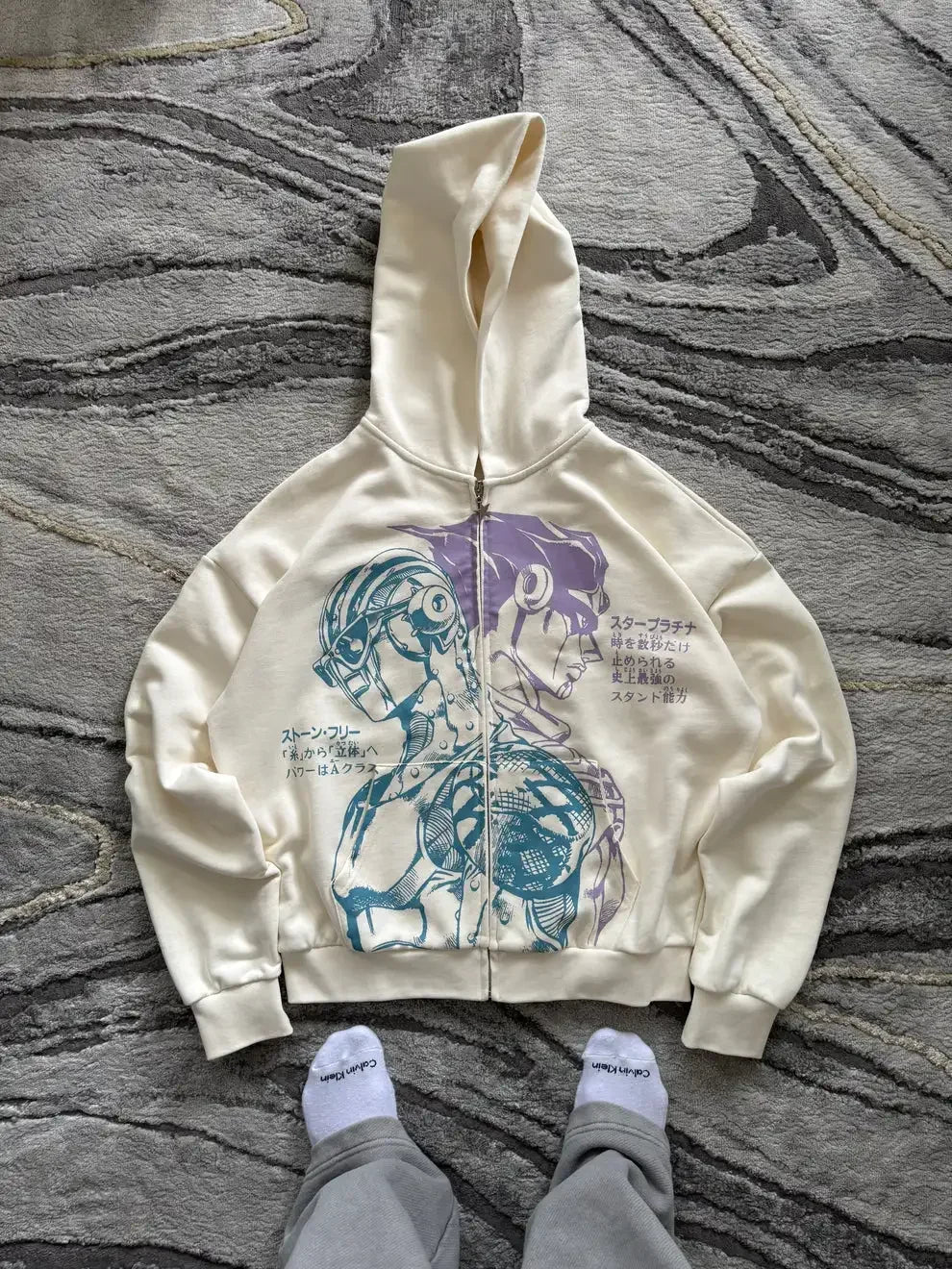 Tokyo Ghoul Y2K Zip Hoodie | Women's Harajuku Streetwear Hoodies & Sweatshirts - The Eezee Shop