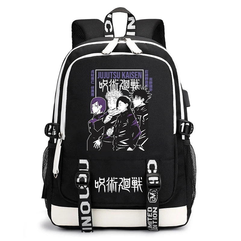 Jujutsu Kaisen Bookbag | Lightweight Casual School Backpack Backpacks - The Eezee Shop