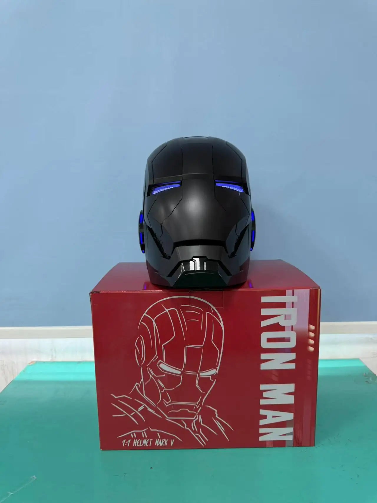 Black Iron Man Mk5 Helmet | Voice-Activated Wearable Helmet Cosplay Masks & Helmets - The Eezee Shop