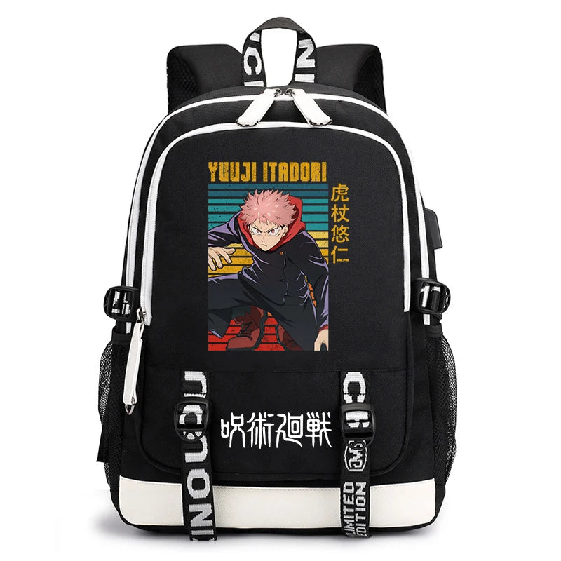 Jujutsu Kaisen Bookbag | Lightweight Casual School Backpack Backpacks - The Eezee Shop