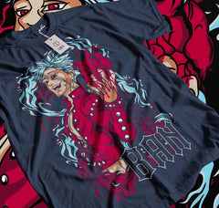 Ban T-shirt, The Seven Deadly Sins T Shirt Anime Y2K Short Sleeves Classic Oversized Hot Product Unisex Couples High Quality Anime Tshirts - The Eezee Shop