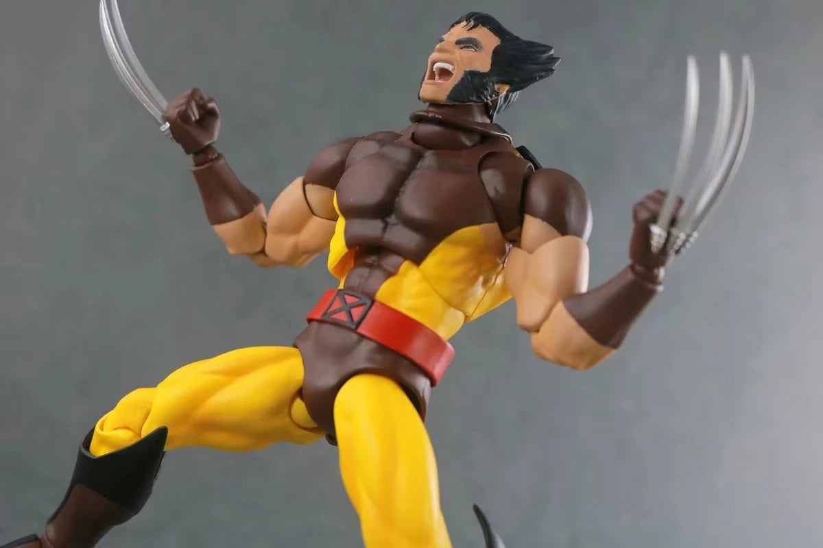 Wolverine Brown Comic Figure | Articulated X-Men Collectible Collectible Figures - The Eezee Shop