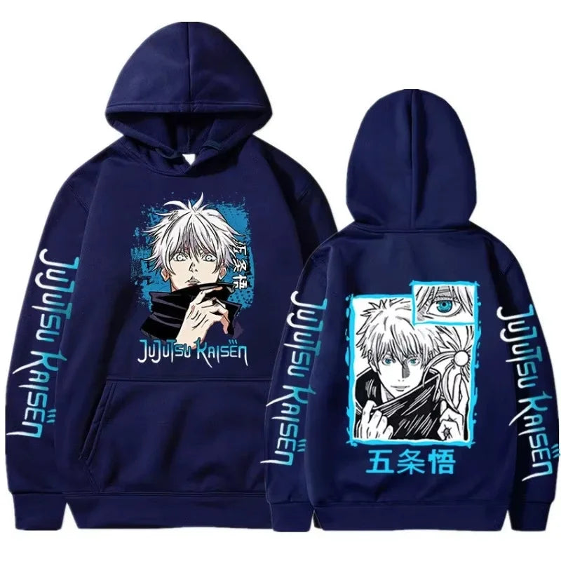 Satoru Gojo Oversized Hoodie | Jujutsu Kaisen Unisex Pullover Hoodies & Sweatshirts - The Eezee Shop
