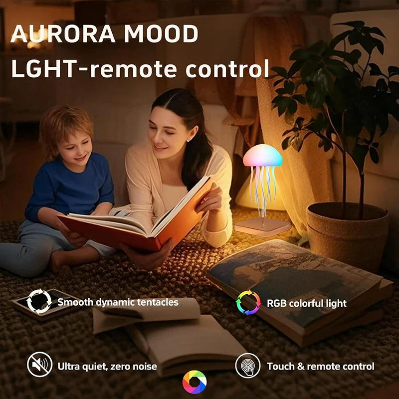 LED Jellyfish Lamp | Color-Changing Mood Light with Remote Lamps & Night Lights - The Eezee Shop