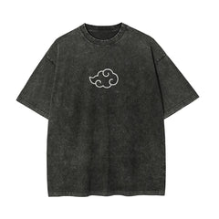 Naruto Itachi Uchiha T Shirt Sharingan Eye Vintage Acid Wash Streetwear Oversized Retro Anime Graphic Cotton Men Tees Top Anime Tshirts - The Eezee Shop
