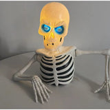 Half-Buried Giant Skull Prop | LED Eyes Poseable Arms Yard Decor Outdoor Halloween Decorations - The Eezee Shop