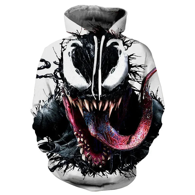 Venom 3D Print Hoodie | Men's Full Body Villain Sweatshirt Hoodies & Sweatshirts - The Eezee Shop