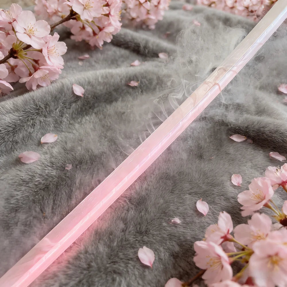 Byakuya Kuchiki LED Katana | 40" Bleach Wooden Cosplay Sword Cosplay Props - The Eezee Shop