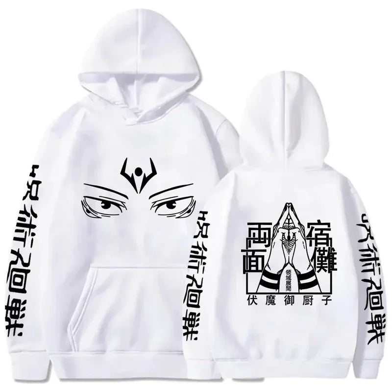 Anime Graphic Fleece Hoodie | Unisex Hip Hop Sweatshirt Hoodies & Sweatshirts - The Eezee Shop