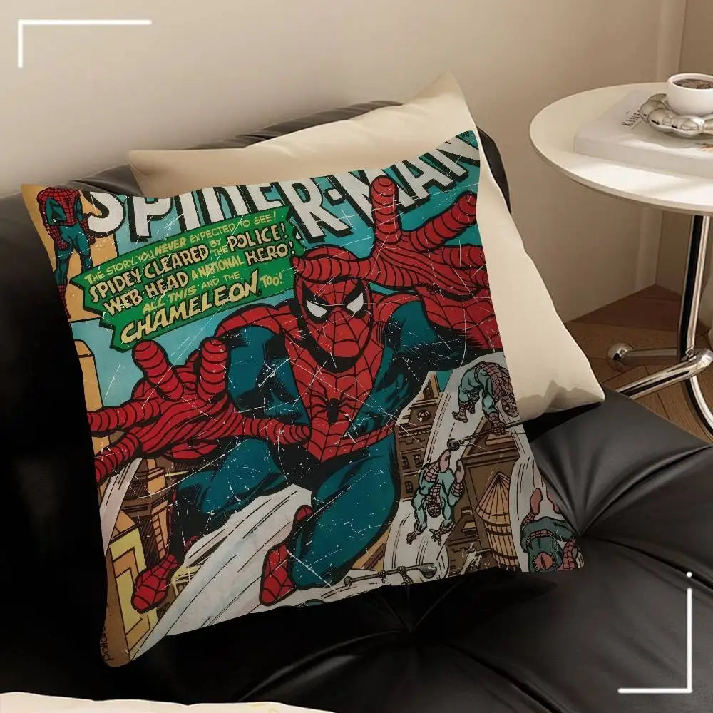 Spider-Man Cushion Cover | Classic Superhero Throw Pillow Case Throw Pillows - The Eezee Shop