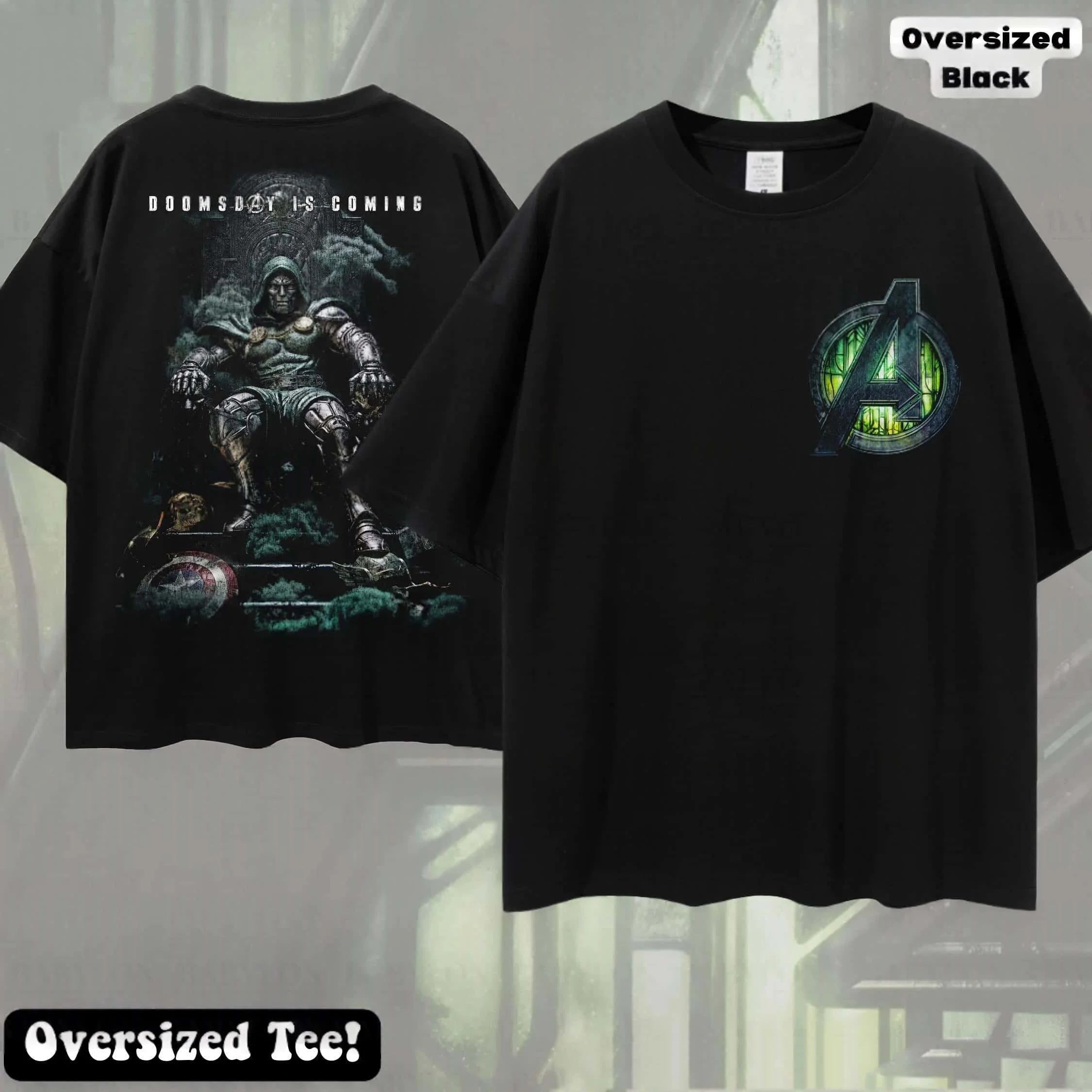 Doctor Doom Doomsday Oversized T-Shirt | Unisex Cotton Streetwear Graphic Tees - The Eezee Shop