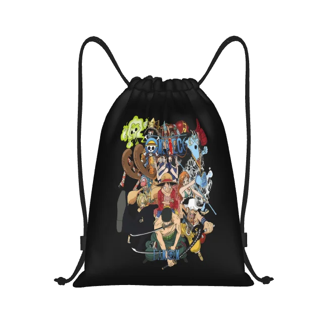 One Piece Drawstring Bag | Waterproof Luffy & Zoro Gym Sack Bags - The Eezee Shop