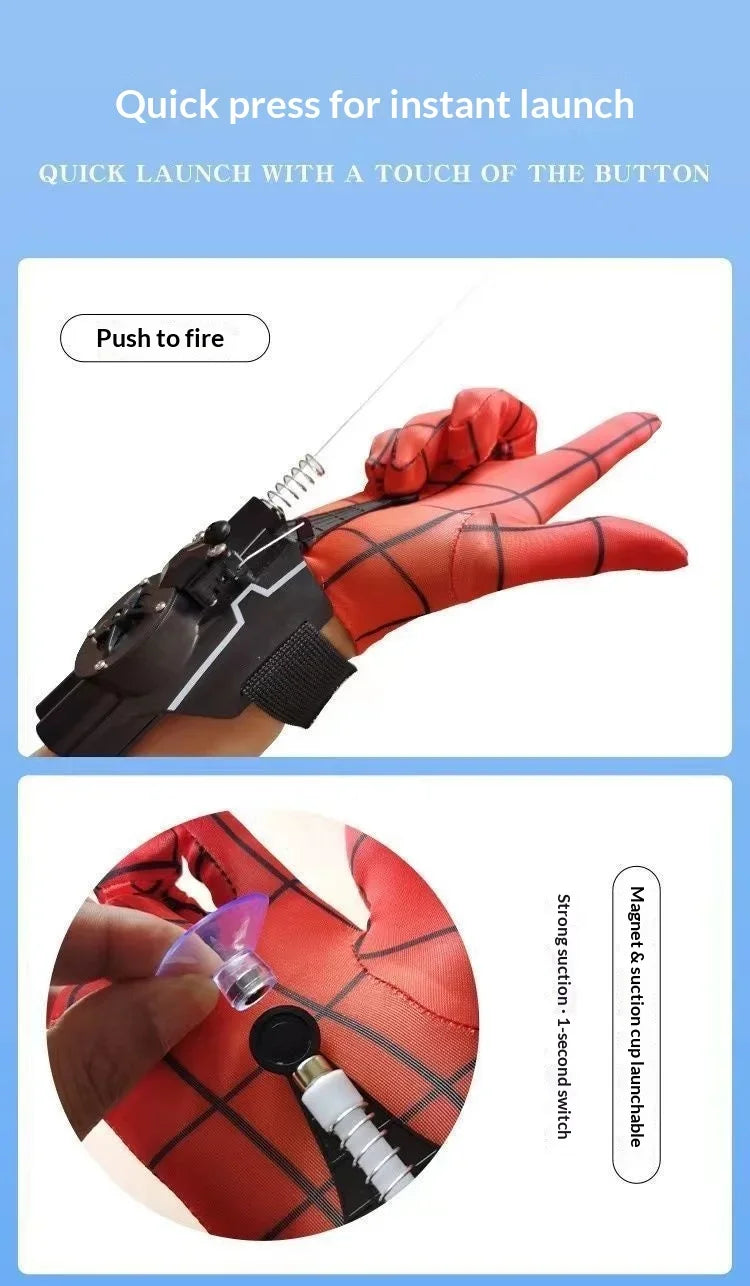 Retractable Web Shooter | Wrist-Mounted Rope Launcher Prop Cosplay Props - The Eezee Shop