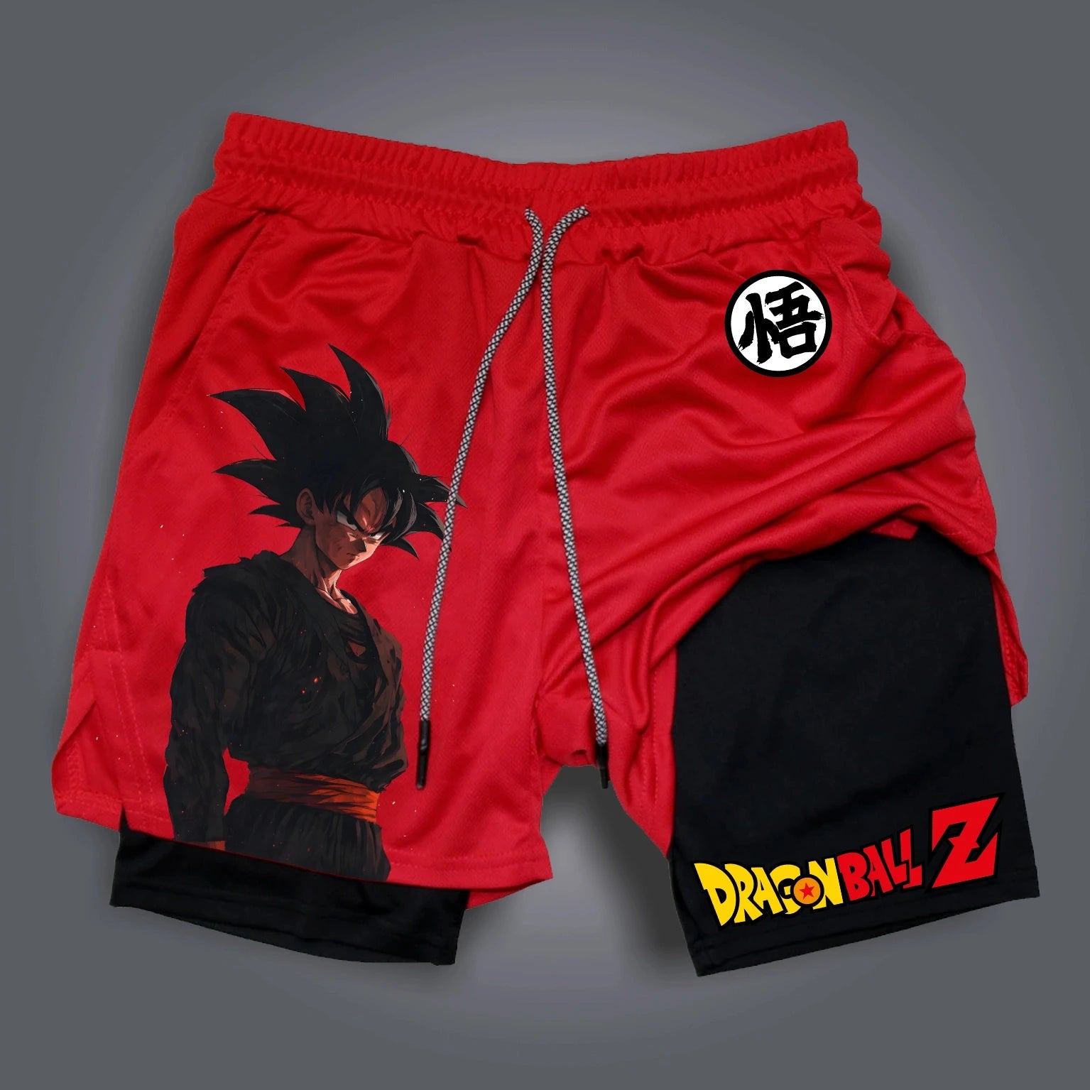 Goku & Vegeta Double-Layer Shorts | Quick-Dry Dragon Ball Shorts Shorts - The Eezee Shop